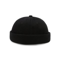 Brimless Beannie KPop Street Fashion Headwear Caps - Black