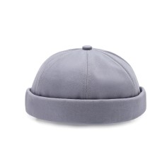 Brimless Beannie KPop Street Fashion Headwear Caps - Gray