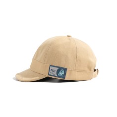 Short Brim Outdoor Fashion Unisex Baseball Snapback Caps - Khaki