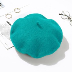Autumn Winter Trend Wool Paris French Berets Hats - Pore Blue