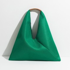 Triange Design Summer Shoulder Beach Tote Bag - Green