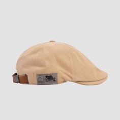 British Style KPop Trend Classic Vintage Unisex Hats Caps - Khaki