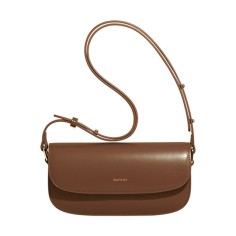 Saddle Style Elegant Well Shape Purses Handbags Bag - Brown