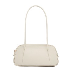 Large Capacity Stylish Shoulder Boston Style Bag - Beige