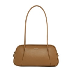 Large Capacity Stylish Shoulder Boston Style Bag - Brown