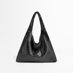 Sparkle Sequin Hobo Evening Metallic Bags - Black