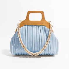 Acrylic Chain Cloud Shape Crossbody Bags - Blue