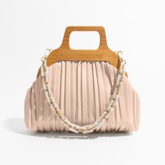 Acrylic Chain Cloud Shape Crossbody Bags - Pink