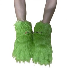 Plush Gloves - Green