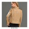 Rivet Decorated Genuie Leather Classic Motorcycle Biker Jackets - Black