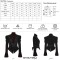 Scissor-tail Twill Velveteen Ladies Short Jacket Pattern Embroidery Decoration Splicing Carving Buttons Gothic Coats