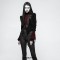 Scissor-tail Twill Velveteen Ladies Short Jacket Pattern Embroidery Decoration Splicing Carving Buttons Gothic Coats