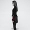 Scissor-tail Twill Velveteen Ladies Short Jacket Pattern Embroidery Decoration Splicing Carving Buttons Gothic Coats
