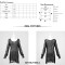 Long Sleeves Knitting Holes Stylish Punk Style Transparent Pullover Strpitted O Neck Sweater Tops - Black