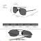 Iconic Hollywood Style Military Aviator Driver Polarized Sunglasses - Silver Green