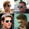 Iconic Hollywood Style Military Aviator Driver Polarized Sunglasses - Silver Green