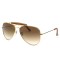 Vintage 3422 Style Pilot Driver Aviator Glasses - Gold Brown