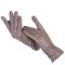 Classic Pleated Winter Leather Gloves - Auburn