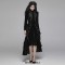 Gothic Lolita Puff Long Sleeved Black Short Coat Party Club Halloween Jacket with Exquisite Lace Decoration - Black