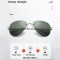 Ultralight Rimless Pilot Folding Hinge Driving Polarized Sunglasses - Gold Pink