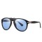 Pilot Style Classic Vintage Polarized Driving Sunglasses - Tortoise Blue