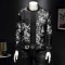 Flower Embroidery Stylish Bomber Zipper Streetstyle Slim Fit Jacket - White
