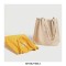 Eco Friendly Corduroy Foldable Shopping Casual Shoulder Button Tote Bags - Beige