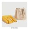 Eco Friendly Corduroy Foldable Shopping Casual Shoulder Button Tote Bags - Blue
