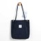 Eco Friendly Corduroy Foldable Shopping Casual Shoulder Button Tote Bags - Navy
