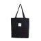 Eco Friendly Corduroy Foldable Shopping Casual Shoulder Tote Bags - Black