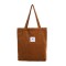 Eco Friendly Corduroy Foldable Shopping Casual Shoulder Tote Bags - Brown