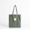 Eco Friendly Corduroy Foldable Shopping Casual Shoulder Tote Bags - Green