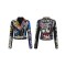 Rivet Decorated Spring & Autumn Punk Jackets Coats - Black