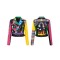 Rivet Decorated Spring & Autumn Punk Jackets Coats - Multicolor