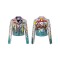 Rivet Decorated Spring & Autumn Punk Jackets Coats - Multicolor