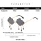 Cloud Shaped Rimless Tassel Raindrop Hippie Style Sunglasses - Dark Blue