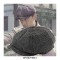 Vintage Herringbone Gatsby Newsboy Peaky Blinders Tweed Hats - Brown