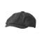 Vintage Herringbone Gatsby Newsboy Peaky Blinders Tweed Hats - Dark Gray