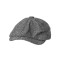 Vintage Herringbone Gatsby Newsboy Peaky Blinders Tweed Hats - Light Gray