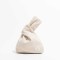 Japanese Mini Wrist Knot Corduroy Foldable Shopping Bags - Beige