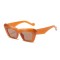 Cat Eye Designed Vintaged Square Retro Sun Glasses - Brown