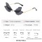 Colorful Dragonfly Rimless Party Festival Hippie Style Sunglasses - Transparent
