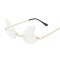 Colorful Dragonfly Rimless Party Festival Hippie Style Sunglasses - Transparent