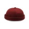 Brimless Beannie KPop Street Fashion Headwear Caps - Wine Red
