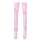 Shiny Transparent Elastic Long Rabbit Anime Print Stockings - Pink