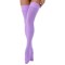 Shiny Transparent Elastic Long Stockings - Lavender