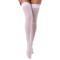 Shiny Transparent Elastic Long Stockings - White