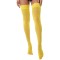 Shiny Transparent Elastic Long Stockings - Yellow