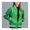 Baseball Hiphop Style Streetwear Unisex Genuine Leather Bomber Jackets - Black