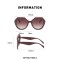 Irregular Polygon Women Summer Sun Glasses - Stripped Pink